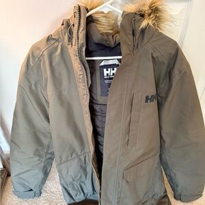 Men’s Helly Hansen Dubliner Parka with Faux Fur Trim